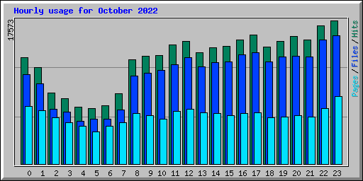 Hourly usage for October 2022