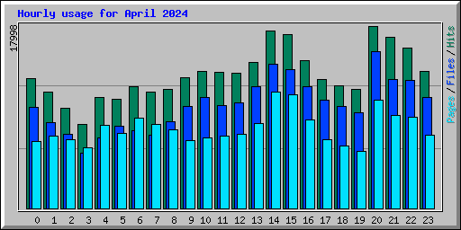 Hourly usage for April 2024